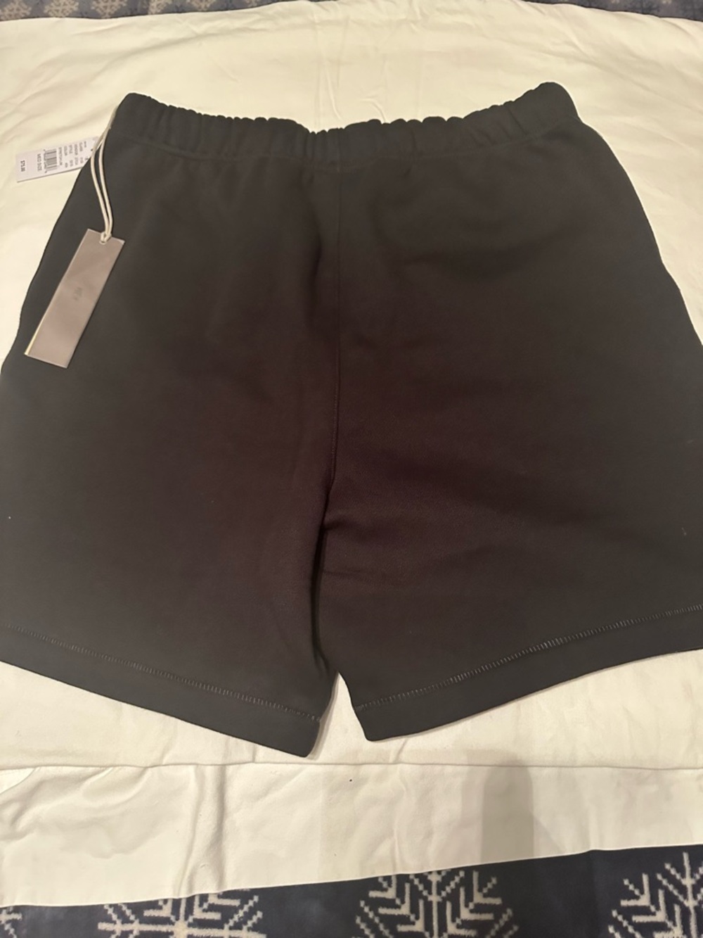 Essentials Black Athletic Drawstring Shorts - Picture 3 of 6